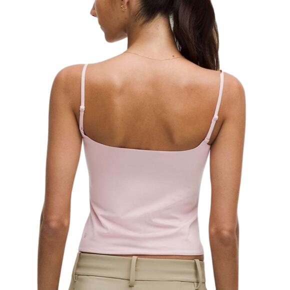Lululemon Wundermost Spaghetti Strap Cami Tank Top | Pink Mist | Size Large NWT - Picture 2 of 7